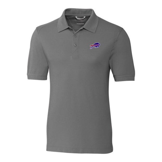 Men's Cutter & Buck Gray Buffalo Bills Advantage Polo