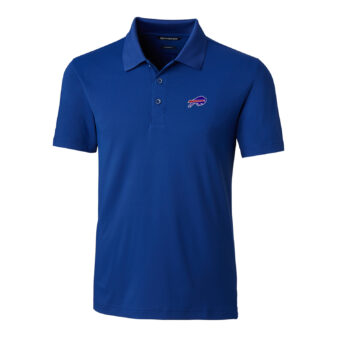 Men's Cutter & Buck Royal Buffalo Bills Forge Tailored Fit Polo