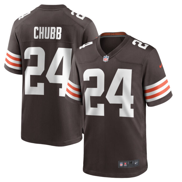 Men's Nike Nick Chubb Brown Cleveland Browns Player Game Jersey