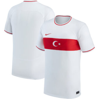 Men's Nike White Turkey National Team 2022/23 Home Replica Jersey
