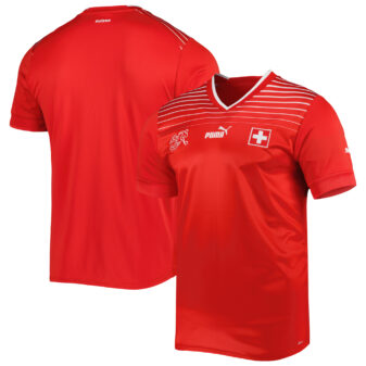 Men's Puma Red Switzerland National Team 2022/23 Home Replica Jersey