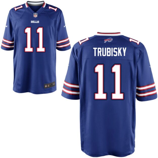 Mitch Trubisky Youth Nike Royal Buffalo Bills Custom Game Jersey