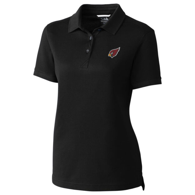 Women's Cutter & Buck Black Arizona Cardinals Advantage Polo