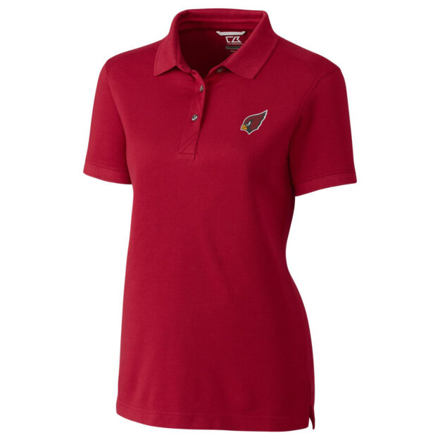 Women's Cutter & Buck Cardinal Arizona Cardinals Advantage Polo