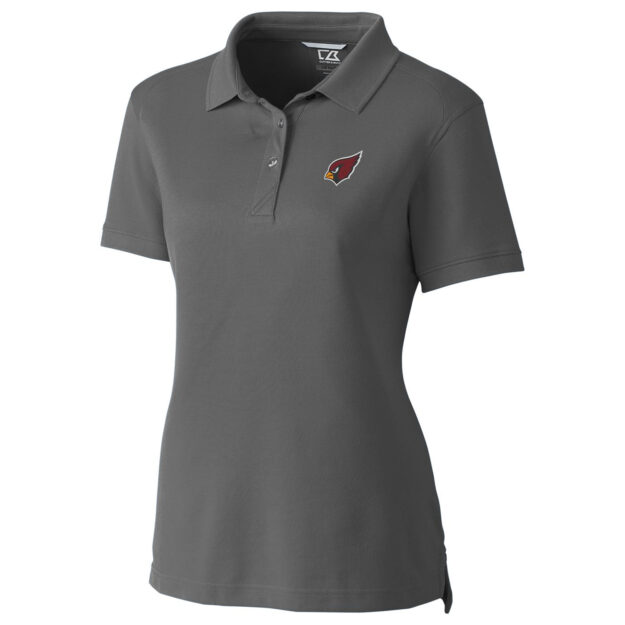 Women's Cutter & Buck Gray Arizona Cardinals Advantage Polo