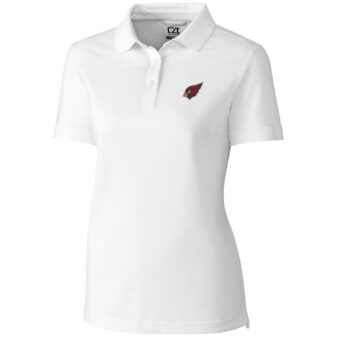 Women's Cutter & Buck White Arizona Cardinals Advantage Polo