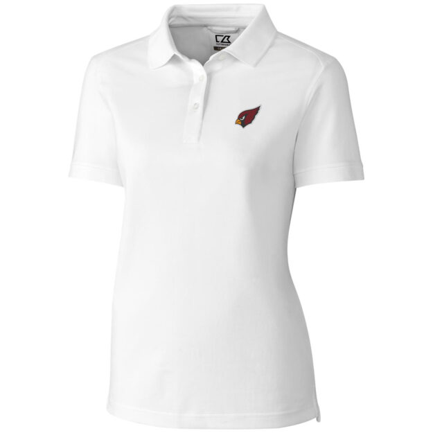 Women's Cutter & Buck White Arizona Cardinals Advantage Polo