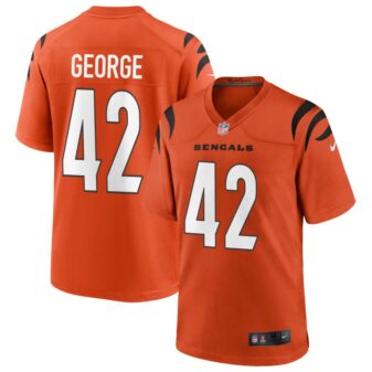 Allan George Men's Nike Orange Cincinnati Bengals Alternate Game Custom Jersey