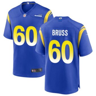 Logan Bruss Men's Nike Royal Los Angeles Rams Custom Game Jersey