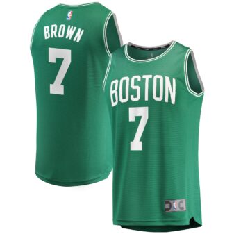 Men's Fanatics Branded Jaylen Brown Kelly Green Boston Celtics Fast Break Replica Jersey - Icon Edition