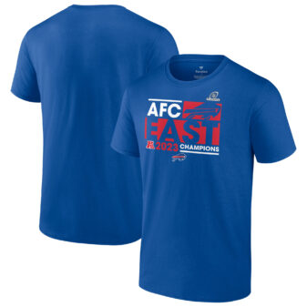 Men's Fanatics Branded Royal Buffalo Bills 2023 AFC East Division Champions Conquer T-Shirt