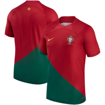 Men's Nike Red Portugal National Team 2022/23 Home Breathe Stadium Replica Blank Jersey