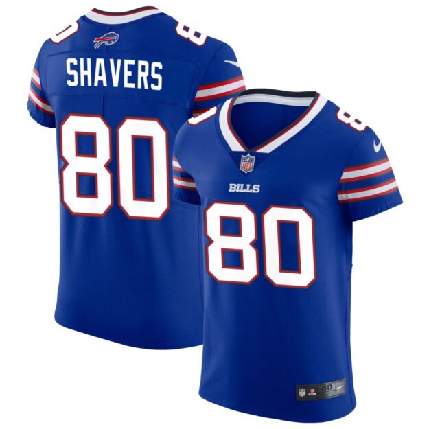 Tyrell Shavers Men's Nike Royal Buffalo Bills Vapor Elite Custom Jersey