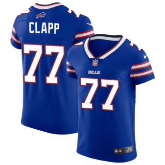 Will Clapp Men's Nike Royal Buffalo Bills Vapor Elite Custom Jersey