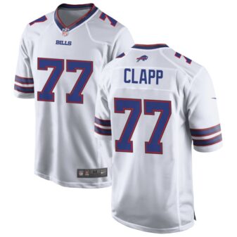 Will Clapp Men's Nike White Buffalo Bills Custom Game Jersey