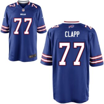 Will Clapp Youth Nike Royal Buffalo Bills Custom Game Jersey