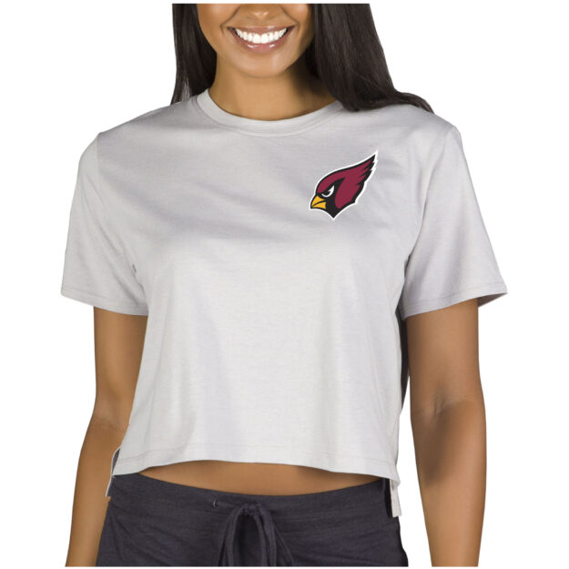 Women's Concepts Sport Gray Arizona Cardinals Narrative Cropped Top