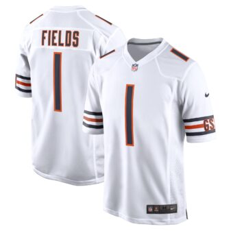 Youth Nike Justin Fields White Chicago Bears Game Jersey
