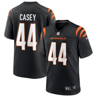 Aaron Casey Men's Nike Black Cincinnati Bengals Game Custom Jersey