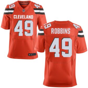 Aidan Robbins Men's Nike Orange Cleveland Browns Custom Alternate Elite Jersey