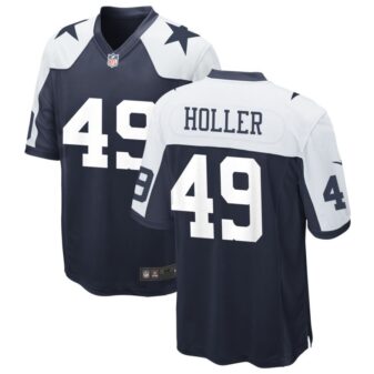 Alec Holler Men's Nike Navy Dallas Cowboys Alternate Custom Game Jersey