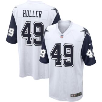 Alec Holler Men's Nike White Dallas Cowboys Alternate Custom Game Jersey
