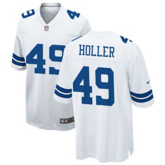 Alec Holler Men's Nike White Dallas Cowboys Custom Game Jersey