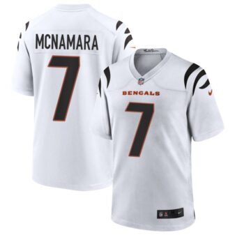 Austin McNamara Men's Nike White Cincinnati Bengals Game Custom Jersey