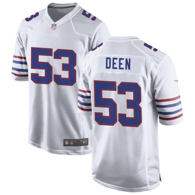 Branson Deen Men's Nike White Buffalo Bills Alternate Custom Game Jersey