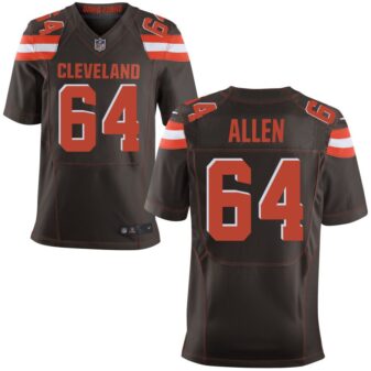 Brian Allen Men's Nike Brown Cleveland Browns Elite Custom Jersey