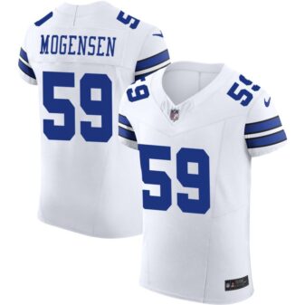 Brock Mogensen Men's Nike White Dallas Cowboys Vapor F.U.S.E. Elite Custom Jersey