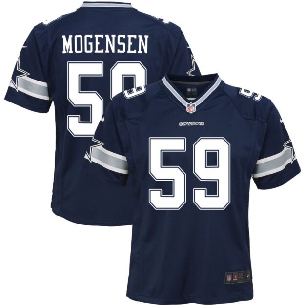 Brock Mogensen Youth Nike Navy Dallas Cowboys Custom Game Jersey