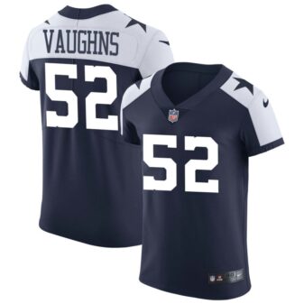 Byron Vaughns Men's Nike Navy Dallas Cowboys Alternate Vapor Elite Custom Jersey