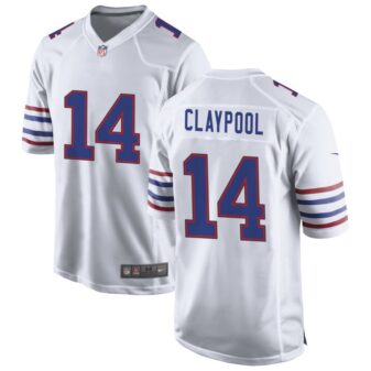 Chase Claypool Men's Nike White Buffalo Bills Alternate Custom Game Jersey