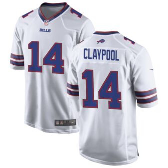 Chase Claypool Men's Nike White Buffalo Bills Custom Game Jersey
