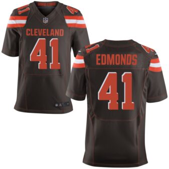 Chris Edmonds Men's Nike Brown Cleveland Browns Elite Custom Jersey