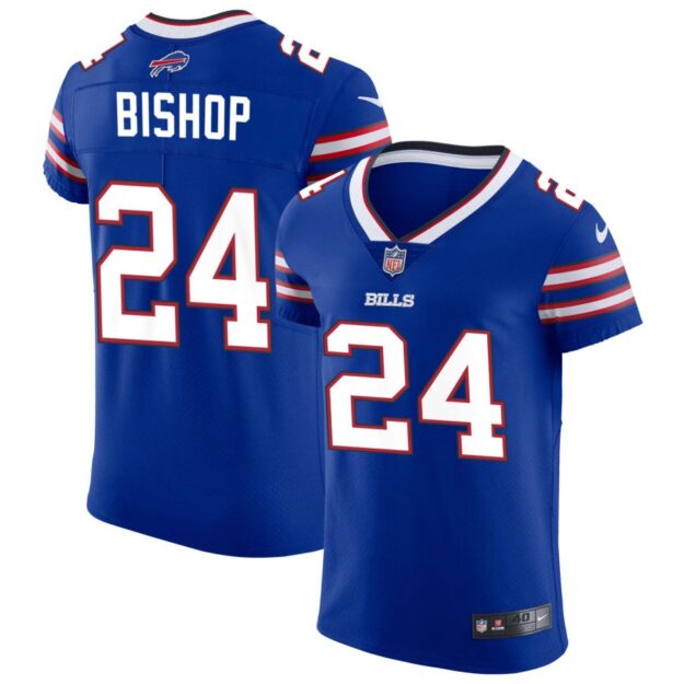 Cole Bishop Men's Nike Royal Buffalo Bills Vapor Elite Custom Jersey