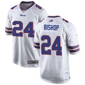 Cole Bishop Men's Nike White Buffalo Bills Custom Game Jersey