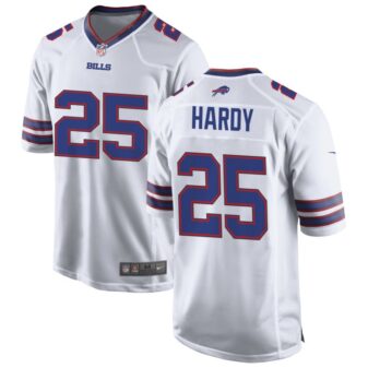 Daequan Hardy Men's Nike White Buffalo Bills Custom Game Jersey