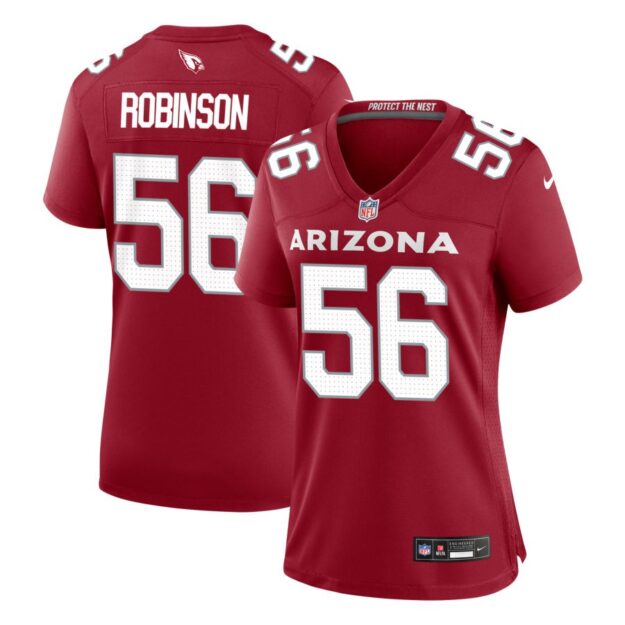 Darius Robinson Women's Nike Cardinal Arizona Cardinals Custom Game Jersey