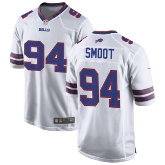 Dawuane Smoot Men's Nike White Buffalo Bills Custom Game Jersey