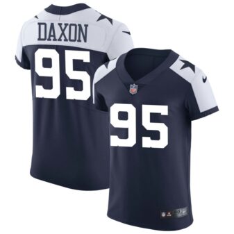 Denzel Daxon Men's Nike Navy Dallas Cowboys Alternate Vapor Elite Custom Jersey
