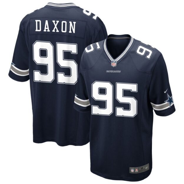 Denzel Daxon Men's Nike Navy Dallas Cowboys Custom Game Jersey