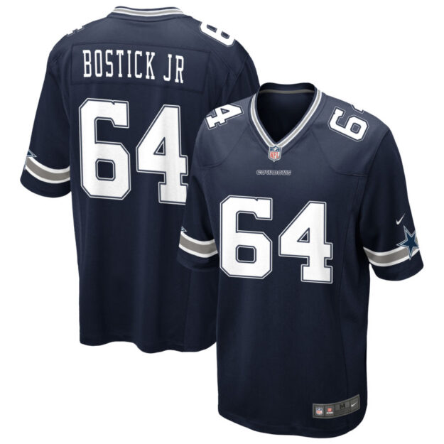 Earl Bostick Jr Men's Nike Navy Dallas Cowboys Custom Game Jersey