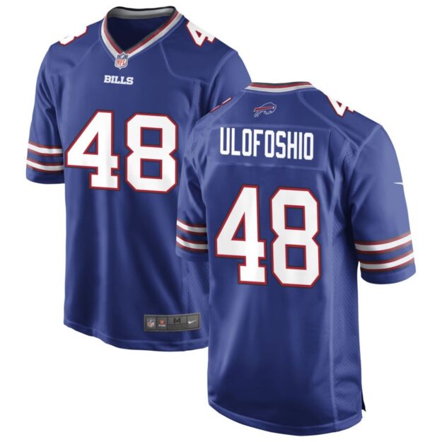 Edefuan Ulofoshio Men's Nike Royal Buffalo Bills Custom Game Jersey