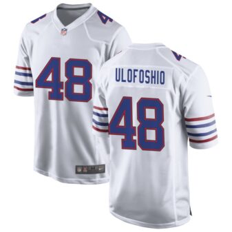 Edefuan Ulofoshio Men's Nike White Buffalo Bills Alternate Custom Game Jersey