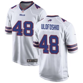 Edefuan Ulofoshio Men's Nike White Buffalo Bills Custom Game Jersey