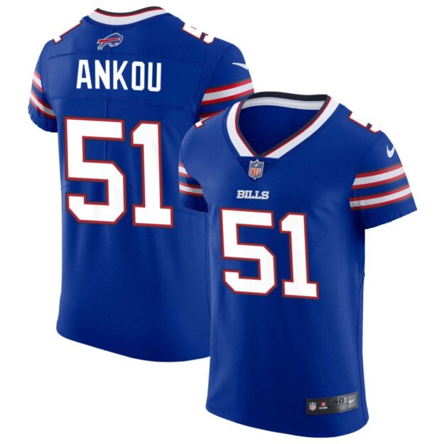 Eli Ankou Men's Nike Royal Buffalo Bills Vapor Elite Custom Jersey