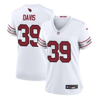 Jaden Davis Women's Nike White Arizona Cardinals Custom Game Jersey