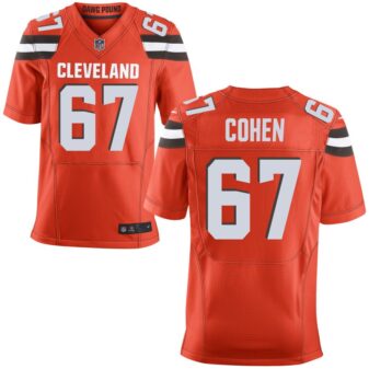 Javion Cohen Men's Nike Orange Cleveland Browns Custom Alternate Elite Jersey